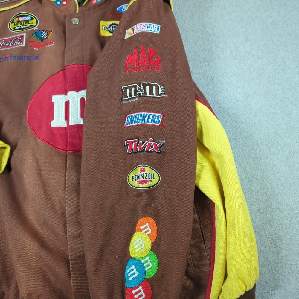 Chase Authentics Drivers Line Nascar Jacket Mens XL Brown M&M - Picture 6 of 11